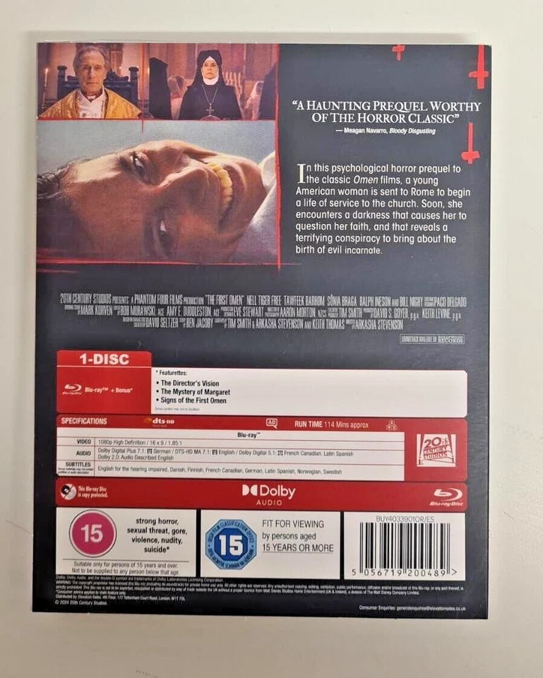 BLU-RAY THE FIRST OMEN BRAND NEW SEALED UK STOCK - Image 2 of 2