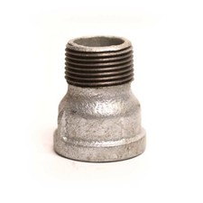 1 1/4" Galvanized Extension Coupling- 1.25 Male x Female Coupling