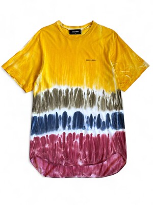 Dsquared 2 Tie Dye Relaxed Fit Tee Shirt (M)
