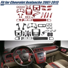 Interior Console Steering Wheel GPS Trim Cover For Suburban Tahoe 2007-13 Carbon