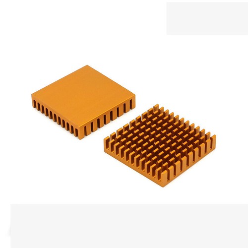 Various Sizes Aluminum Heatsink Heat Sinks IC Chip Transistor Black Silver Gold - Picture 3 of 7