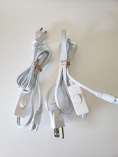 2 PACK 5FT POWER CABLE with SWITCH T8 T5 Integrated LED Tube Light Replacement