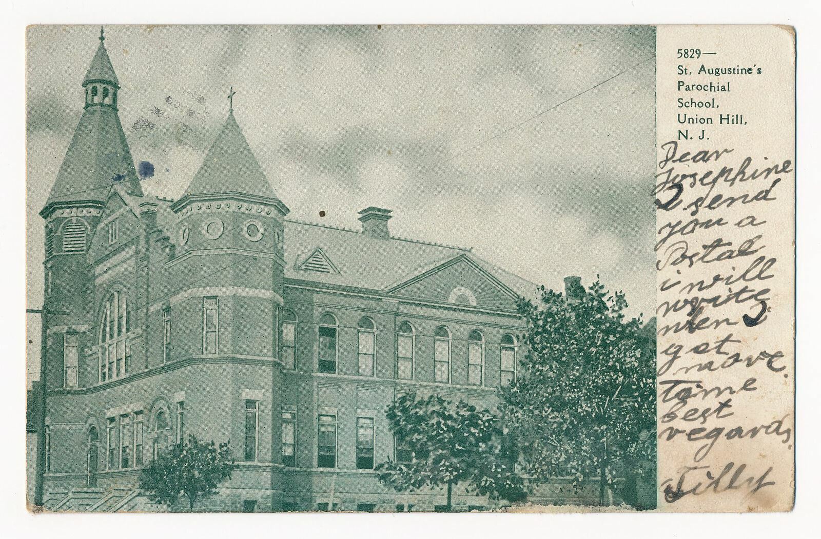 St. Augustine Parochial School, Union Hill, New Jersey ca.1905 eBay