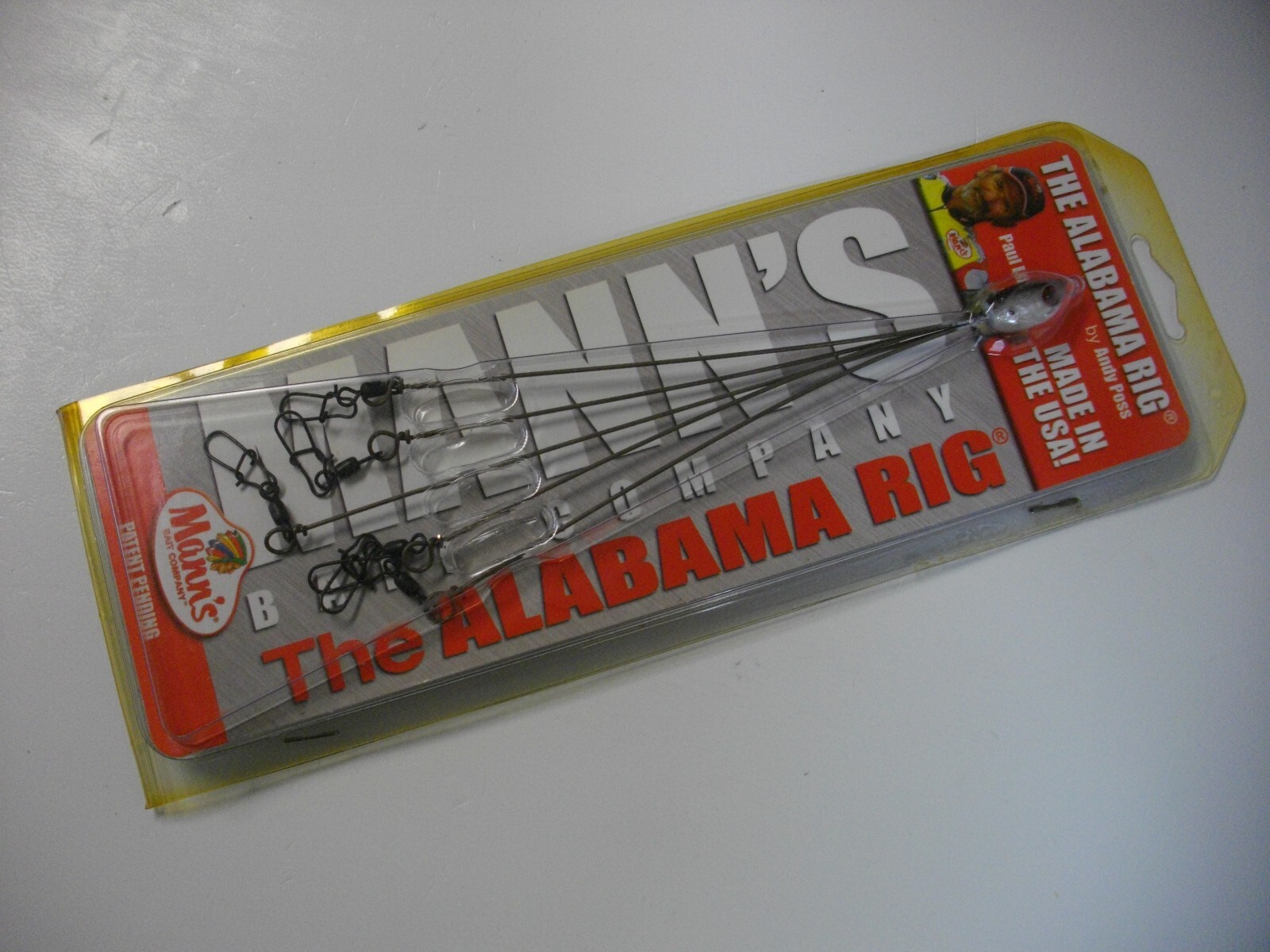 Mann's Bait Company The Alabama Rig by Andy Poss TAR65-02 6.5" Pearl / Black - Image 6