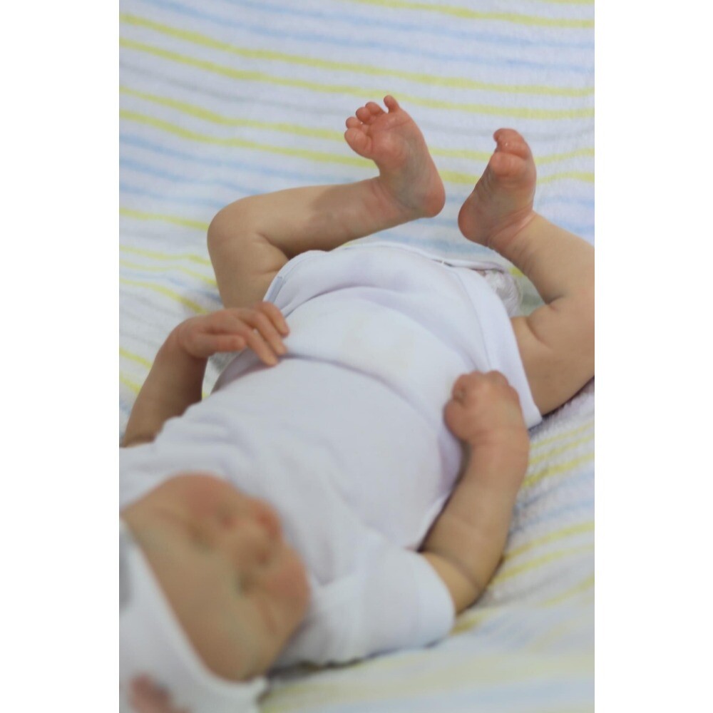 Neue 19 Zoll Reborn Puppe - Realistische Baby Puppe Mit Dunkler Haut, Sichtbaren Venen & Weichem Körper