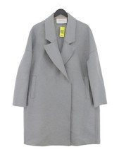 Harris Wharf London Women's Coat Chest: 44 In Grey 100% Other Overcoat