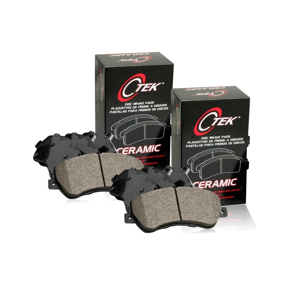 Juego de 2 pastillas de freno de cerámica delanteras + traseras centradas para Toyota Land Cruiser Foto 2 de 4