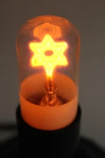 Vintage 1930's AEROLUX Jewish - STAR OF DAVID Working Light Bulb Lamp - SCARCE