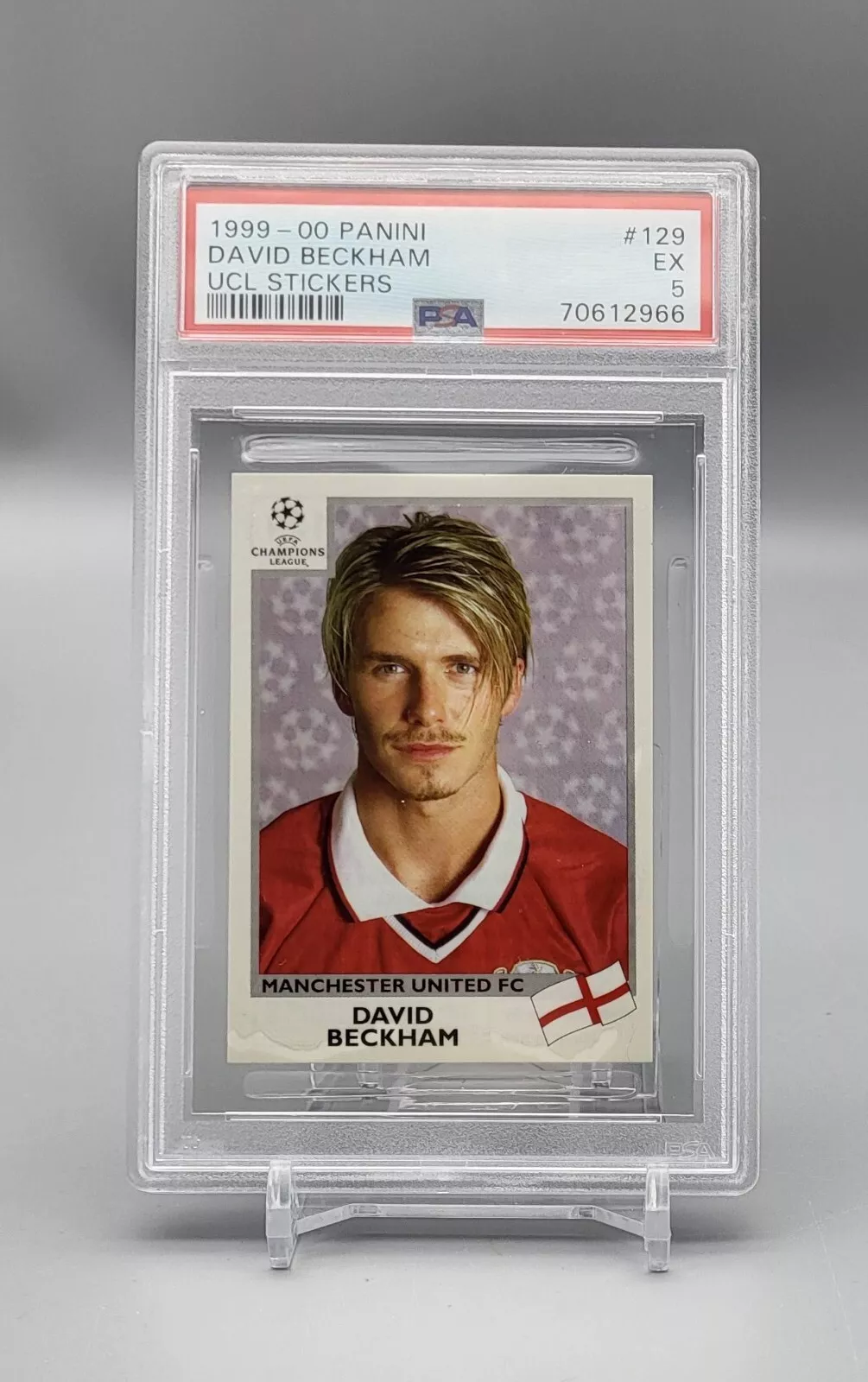 David Beckham trading card