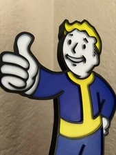Fallout Vault Boy Display 10”x6” w/ Stand - Thumbs Up Pose Vault Boy Statue