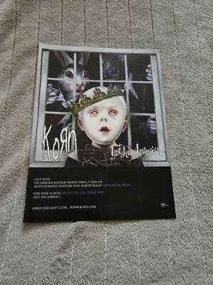 FPOT130 MAGAZINE ADVERT 11X8'' KORN : TWISTED TRANSISTOR