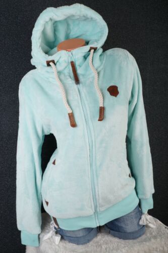 Damen Kuschel Teddy Fleece Sweat Jacke Kapuze Hoodie Übergangsjacke Uni S-3XL - Bild 39 von 59