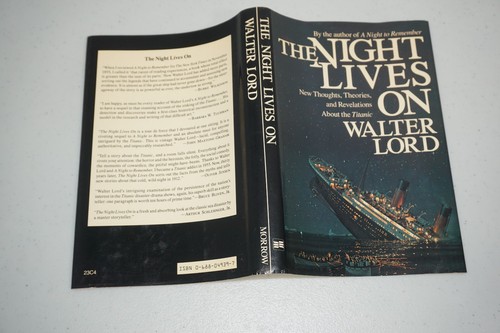 The Night Lives On Walter Lord 1986 First Edition Hardcover Titanic Book - Picture 7 of 18