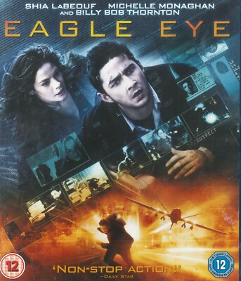 Eagle Eye (2008) Blu-ray, Shia LaBeouf, Michelle Monaghan, Billy Bob Thornton
