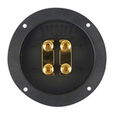 LAUTSPRECHER-ANSCHLUSS BI-WIRE RUND Bi-Wire Terminal vergoldet   1  Stück
