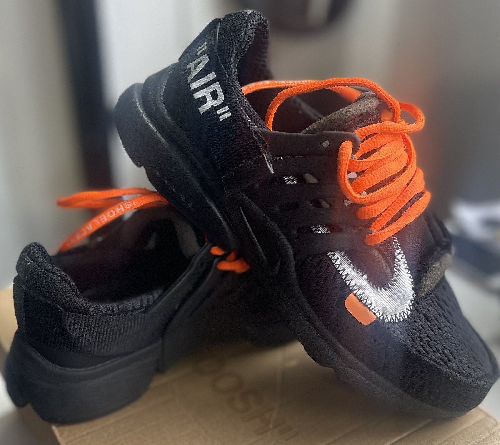 OFF WHITE X NIKE Autentiche Nike Air Presto x Off bianche nere 2018 taglia UK 4 5 EU 38 in scatola