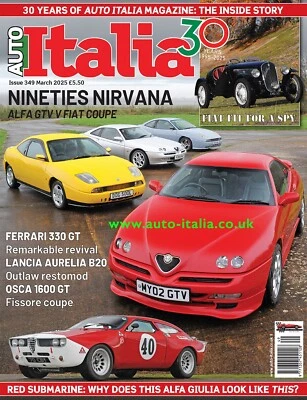 Auto Italia Magazine issue 349 Alfa GTV Fiat Coupe Ballila Giulia free UK P&P