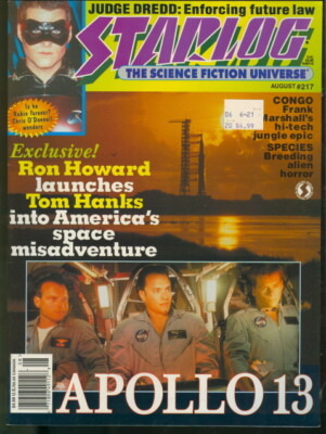 1995 Starlog Magazine #217: Apollo 13 - Tom Hanks, Kevin Bacon, Gary ...