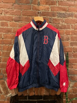 ジャケット・アウター vintage made in USA STARTER REDSOX jkt d Vintage MLB Starter Boston Red Sox Varsity Jacket USA Y2K