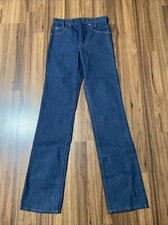 Vtg 70s Levi  s 716 0917 Bell Bottom Denim Jeans Size 28x34 Orange Tab NWOT Dark