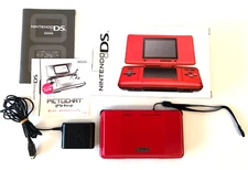 Nintendo DS red NTR-001 Dedicated touch pen, AC adapter, strap From Japan Used