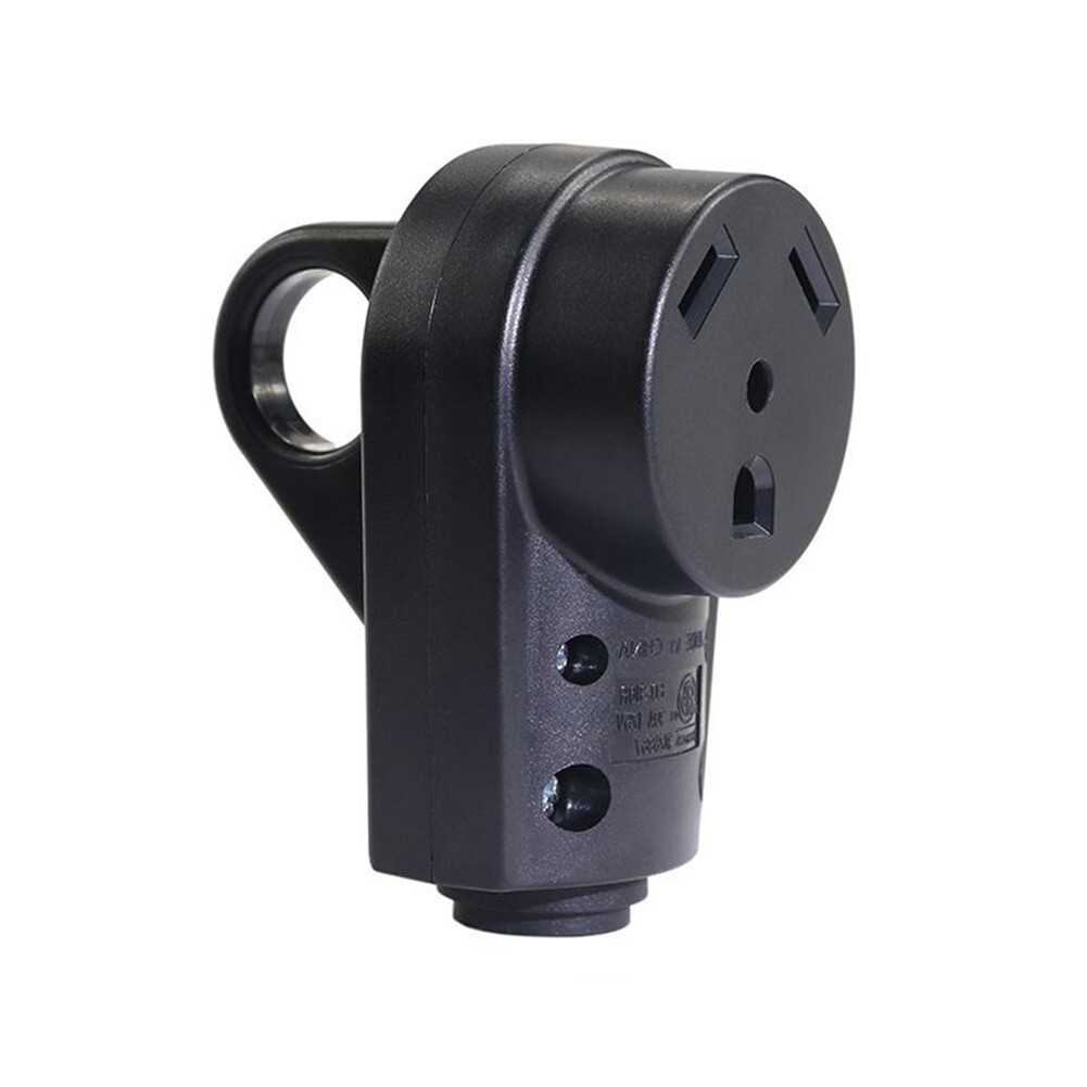 Heavy Duty RV 125V 30Amp Receptacle Male & Female Plug – Power Cord End Replacement, 10AWG Compatible