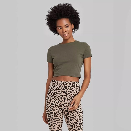 Women's Short Sleeve Cropped T-Shirt 