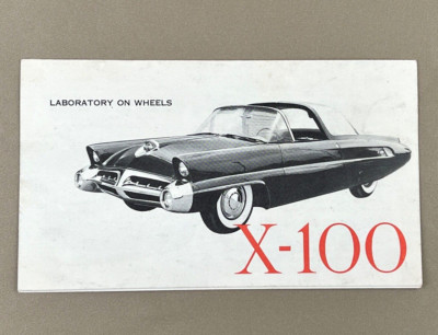 1952 FORD ''X-100 EXPERIMENTAL PROTOTYPE'' Car Advertising Brochure
