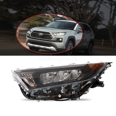 Fit 2019-2022 Toyota RAV4 LE XLE LED Headlight Replacement Chrome Driver Left
