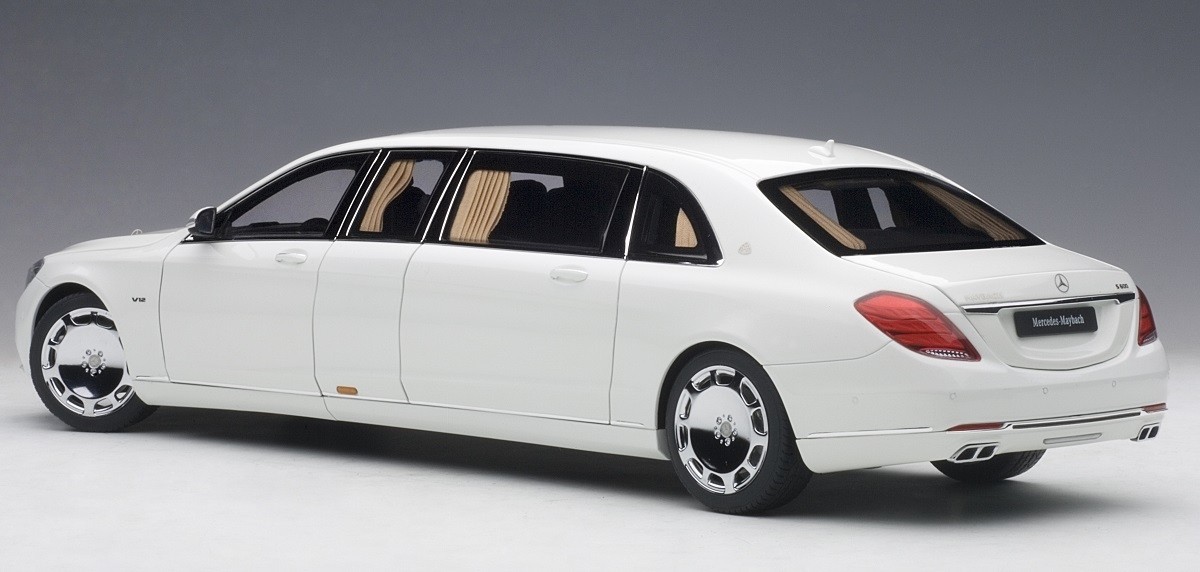 AUTOart 1/18 メルセデス ベンツ S600 プルマン マイバッハ AUTOart 1/18 Scale MERCEDES Maybach S 600 Pullman White From Japan