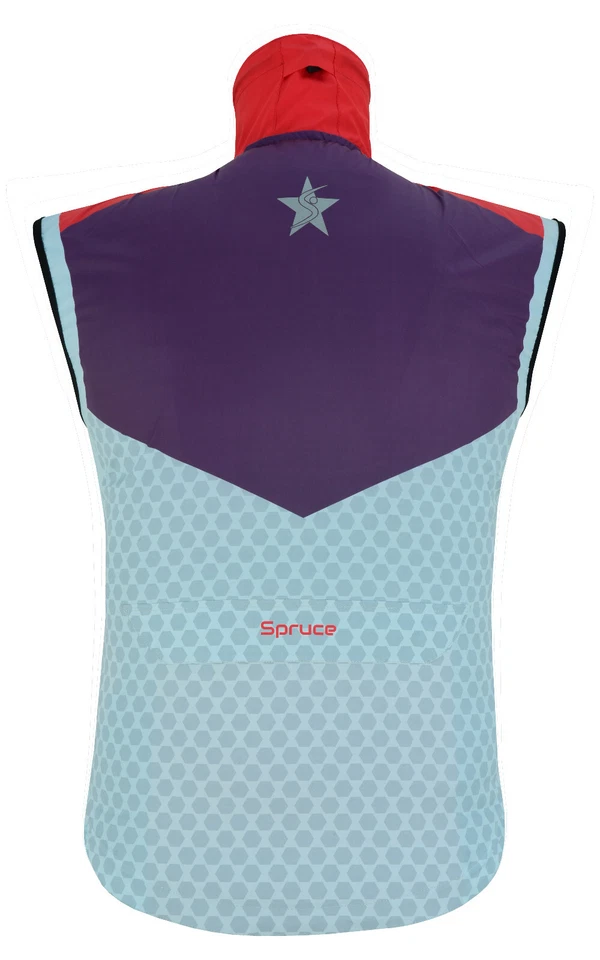 Unisex Cycling Gilet Hooded Vest Shower proof windbreaker Bike Jacket running - Image 4 of 4