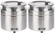 2 PACK Avantco 11 Qt Stainless Steel Soup Kettle Warmer Commercial Restaurant