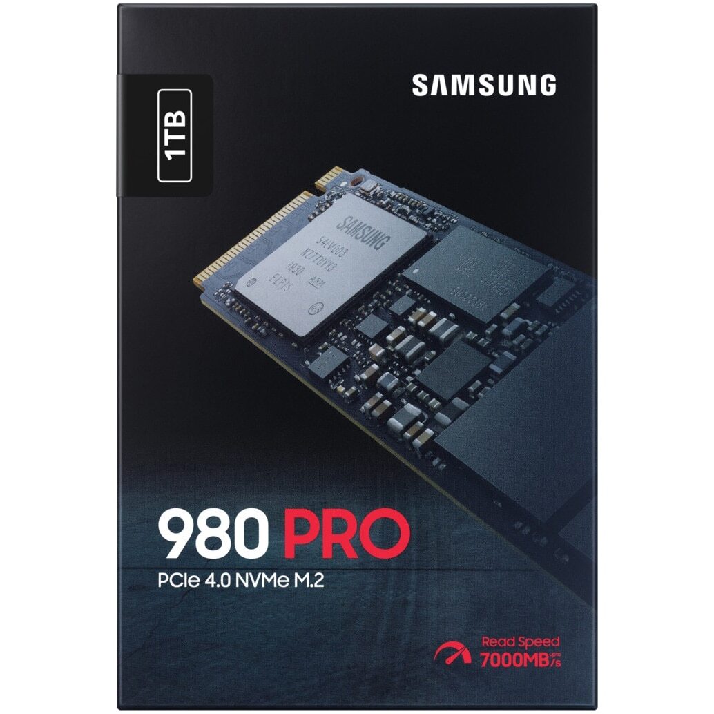 Samsung 980 PRO 1TB NVMe Internal SSD with Heatsink - Black