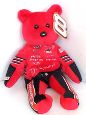 NASCAR Dale Earnhardt Jr 23 Karat Gold'n Bears With Tags 2000 red Plush