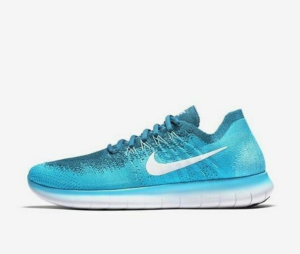 nike free rn flyknit light blue 