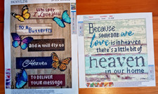 Inspirational Pictures Completed Diamond Painting- Sealed-ready to frame-U-pick