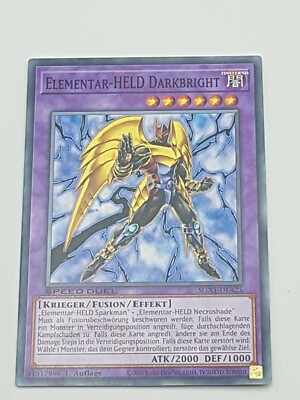 Yu-Gi-Oh Einzelkarte Elementar-Held Darkbright NM 1st 