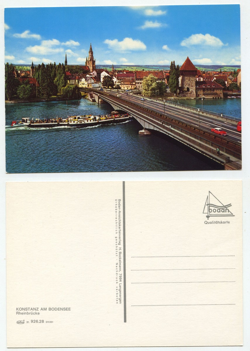 28861 - Konstanz am Bodensee - Rheinbrücke - alte