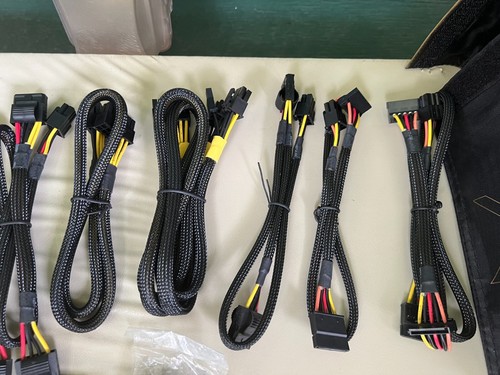 Seasonic serii X różne partie modułowe kable pinowe z przewodem wtykowym i torbą - Zdjęcie 7 z 7