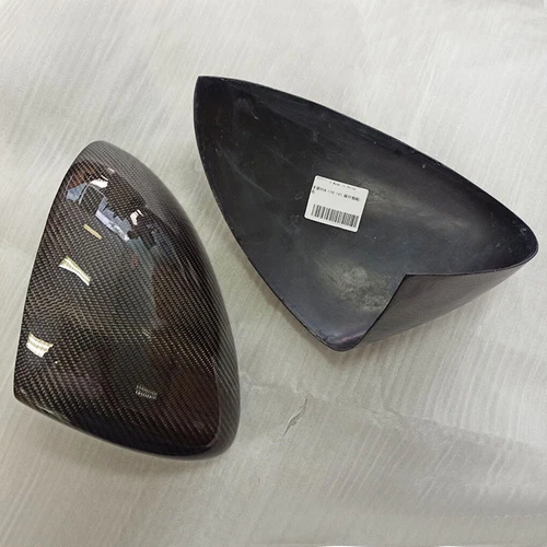 2X For Porsche Cayenne 958 11-14 Carbon Fiber Side View Mirror Cover Cap Overlay - Picture 6 of 11