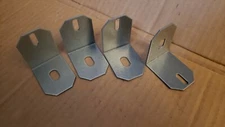 (Lot of 4) L Brackets Steel Approximately 2" x 2" x 1.5"
