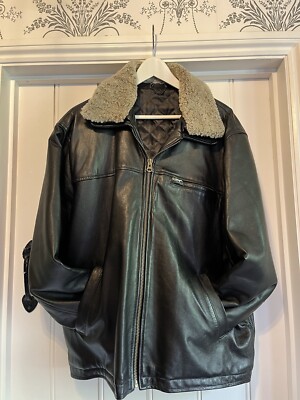 Audi TT Black Leather Bomber Jacket UK