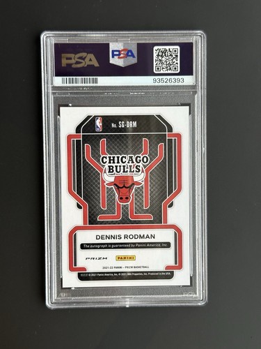 2021 Prizm Dennis Rodman #SGDRM PSA 9 Silver Auto - Picture 2 of 2