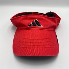 Adidas Adjustable Visor Hat Cap Red