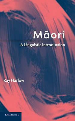 Maori A Linguistic Introduction Harlow Hardback Cambridge University Press