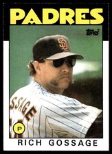 Rich Gossage 1986 Topps #530 Padres MLB READ FREE SHIPPING AutographDen