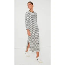 NWT Pomander Place Gio Maxi Dress Navy Stripe Size Small Tuckernuck Coastal Prep