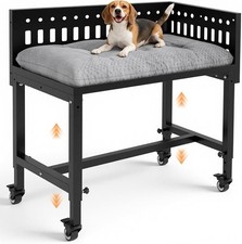 Adjustable Metal Dog Bunk Bed, 2 Panels, 26.8x18.1 Inch