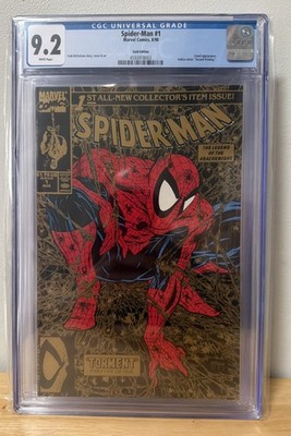 Spider-Man #1 Gold Edition CGC 9.2-Todd Mcfarlane 2nd Print 1990 Marvel Comics