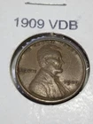 1909-VDB LINCOLN WHEAT AU+/UNC